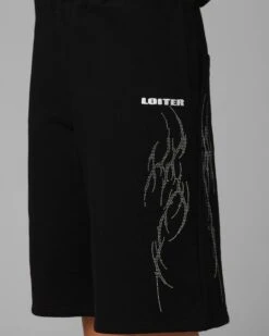 Loiter Opaque Sweat Shorts Black -Culture Kings 03013455 YB001 womens 0040