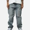 MNML Painted Straight Denim Jeans Light Blue 2 MNML Painted Straight Denim Jeans Light Blue -Culture Kings 03013463 YL200 mens 0010