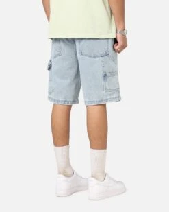 Carre Distressed Carpenter Jorts Light Blue Wash -Culture Kings 03013475 YL219 mens 0050