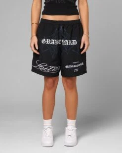 Loiter Hardcore Walk Shorts Black