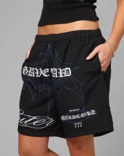 Loiter Hardcore Walk Shorts Black -Culture Kings 03013478 YB001 womens 0030