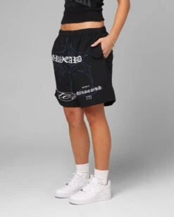 Loiter Hardcore Walk Shorts Black -Culture Kings 03013478 YB001 womens 0060