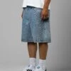 Loiter Goth Clique Jorts Blue Denim