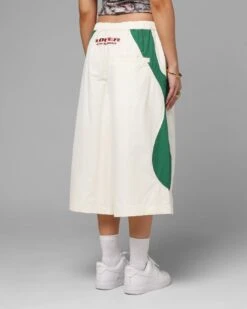 Loiter Club Classic Track Shorts White/Green 14 Loiter Club Classic Track Shorts White/Green -Culture Kings 03013484 YW156 womens 0050