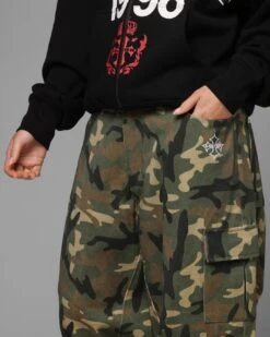 Loiter F-16 Balloon Cargo Pants Woodland Camo -Culture Kings 03013485 YC040 womens 0030