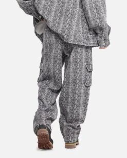 XXIII Snake Skin Cargo Pants Black Snake Print -Culture Kings 03013502 YB927 womens 0050