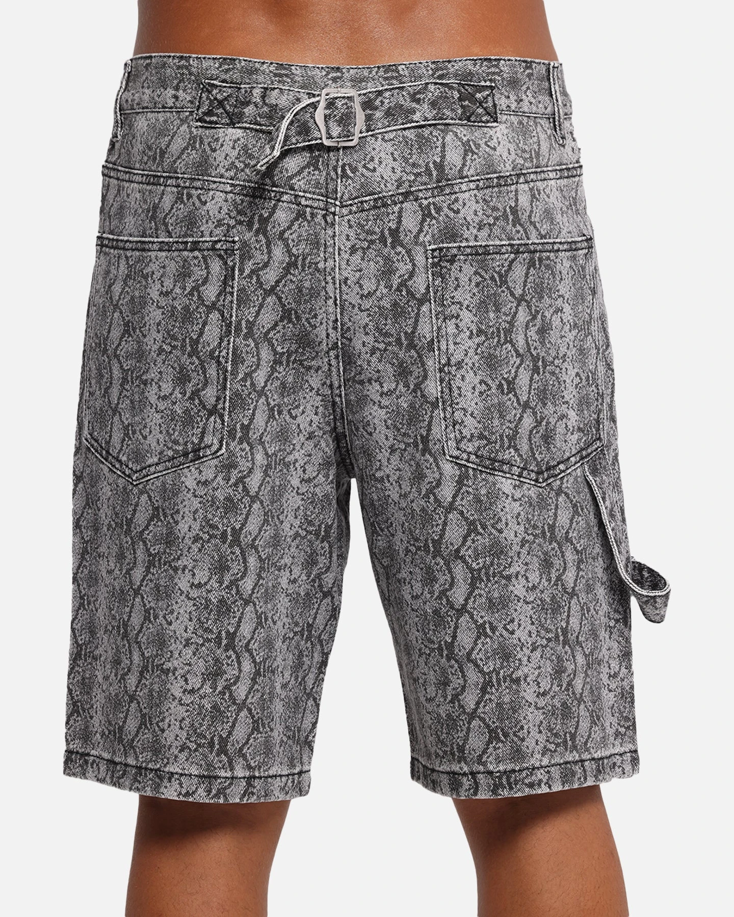 XXIII Snake Skin Jorts Black Snake Print 10 XXIII Snake Skin Jorts Black Snake Print - Image 8