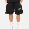 Saint Morta Gothic Layered Sweat Shorts Black 2 Saint Morta Gothic Layered Sweat Shorts Black -Culture Kings 03013519 YB001 womens 0010