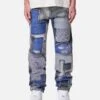 MNML Straight Patchwork Jeans Multi -Culture Kings 03013635 YM041 mens 00010
