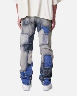 MNML Straight Patchwork Jeans Multi 10 MNML Straight Patchwork Jeans Multi -Culture Kings 03013635 YM041 mens 00040