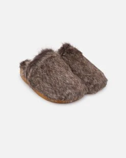 Malibu Sandals Women's Coyote Mule Faux Fur Brown -Culture Kings 05011336 YX300 default 0040