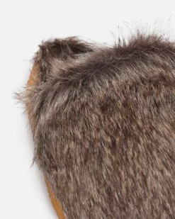 Malibu Sandals Women's Coyote Mule Faux Fur Brown -Culture Kings 05011336 YX300 default 0050