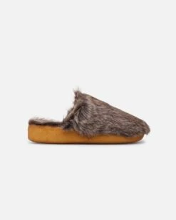 Malibu Sandals Women's Coyote Mule Faux Fur Brown -Culture Kings 05011336 YX300 default 0070