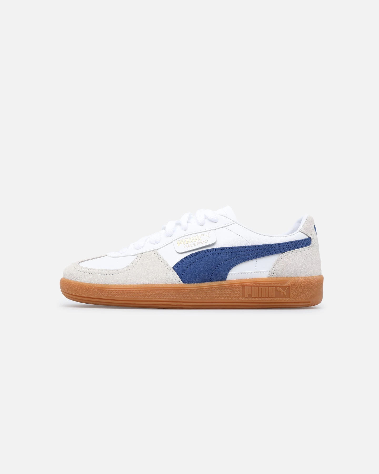 Puma Palermo Leather White/Blue 3 Puma Palermo Leather White/Blue