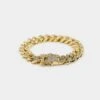 Saint Morta Diamond 7" Cuban Link Bracelet 12MM Gold Plated -Culture Kings 06004245 YG876 default 0010 e500ff70 392c 4a48 85a7 4c5859fdbff3