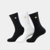 Champion Culture Kings X Champion C Logo Crew Socks 3 Pack Black/White