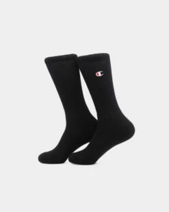 Champion 3 Pack C Logo Crew Socks Black 8 Champion 3 Pack C Logo Crew Socks Black -Culture Kings 06008261 YB001 default 00030