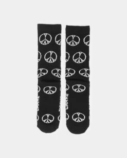 Carre Peace All Over Sport Socks Black -Culture Kings 06009174 YB001 default 0050