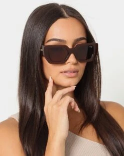 NUQE Idra Sunglasses Brown/Gold