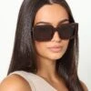 NUQE Iggy Sunglasses Brown/Gold -Culture Kings 06009266 YX311 womens 002