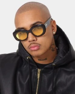 NUQE Daytona Sunglasses Tortoise/Yellow -Culture Kings 06009272 YT507 mens 0015