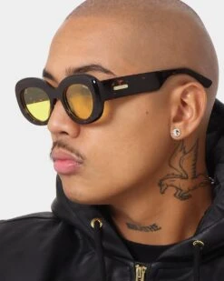 NUQE Daytona Sunglasses Tortoise/Yellow -Culture Kings 06009272 YT507 mens 0016