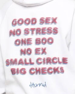 4HUNNID Good Sex Hoodie White 12 4HUNNID Good Sex Hoodie White -Culture Kings 08000399 YW100 womens 0000022