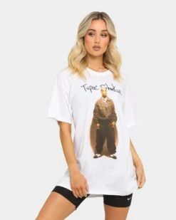 Tupac Icon Short Sleeve T-Shirt White
