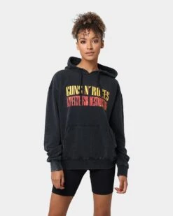 Guns N Roses Needles And Skulls Hoodie Black
