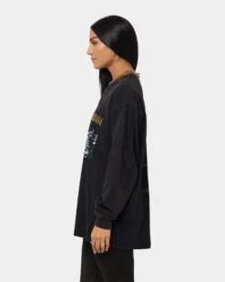 Nirvana Unplugged Long Sleeve T-Shirt Black Wash -Culture Kings 08000705 YB295 womens 0060