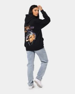 Tupac All Eyes Bandana Hoodie Black 18 Tupac All Eyes Bandana Hoodie Black -Culture Kings 08000707 YB001 womens 0070