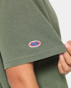 Wu Wear Merch Logo Vintage T-Shirt Washed Green -Culture Kings 08000753 YW834 womens 0090