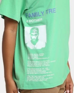 TUPAC Family Tree T-Shirt Green -Culture Kings 08000788 YG600 womens 0070