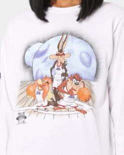 Space Jam Planets Long Sleeve T-Shirt White -Culture Kings 08000808 YW100 womens 0030