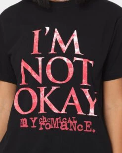 My Chemical Romance I'm Not Okay T-Shirt Black -Culture Kings 08000816 YB001 womens 0030