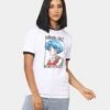 Blink 18 Anime Ringer T-Shirt White/Black