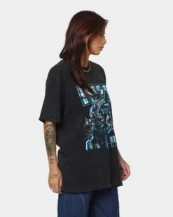 Kiss Lightning Bolt T-Shirt Black Wash -Culture Kings 08000950 YB295 womens 0050