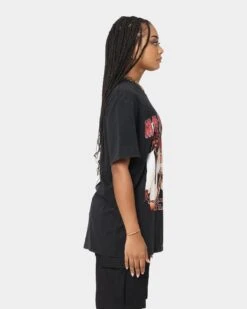 Tupac To Live And Die In LA T-Shirt Black Wash -Culture Kings 08000983 YB295 womens 0050