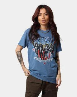 KISS Spirit Of '76 Tour T-Shirt Indigo Blue