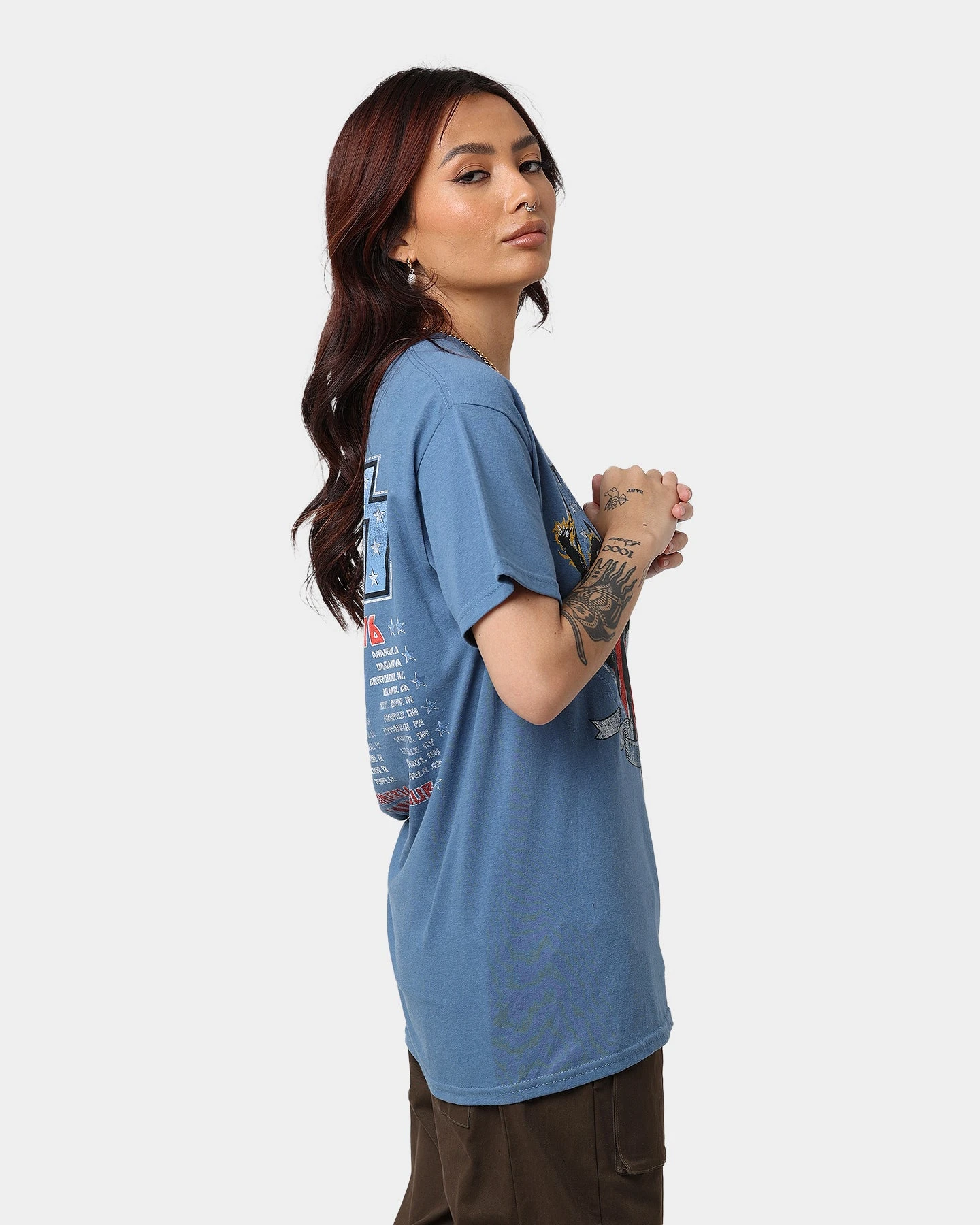 KISS Spirit Of '76 Tour T-Shirt Indigo Blue 7 KISS Spirit Of '76 Tour T-Shirt Indigo Blue - Image 5