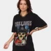 Guns N Roses Houston Skull T-Shirt Washed Black 2 Guns N Roses Houston Skull T-Shirt Washed Black -Culture Kings 08001019 YW607 womens 0010