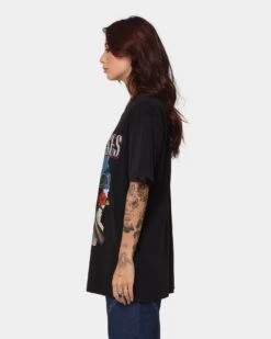 Guns N Roses Houston Skull T-Shirt Washed Black -Culture Kings 08001019 YW607 womens 0060