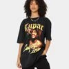 Tupac California Love Spray T-Shirt Washed Black -Culture Kings 08001042 YW607 womens 0010