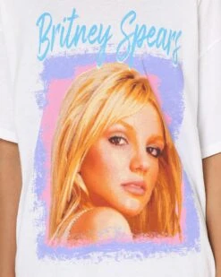 Britney Spears 80s Pastel T-Shirt White -Culture Kings 08001051 YW100 womens 0030