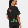 Bob Marley One Love One Heart Vintage T-Shirt Washed Black