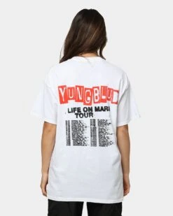 YUNGBLUD Life On Mars Tour Vintage T-Shirt White -Culture Kings 08001123 YW100 womens 0040