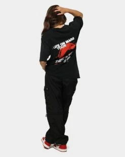 YUNGBLUD Sitting Life On Mars Tour Vintage T-Shirt Washed Black -Culture Kings 08001125 YW607 womens 0060