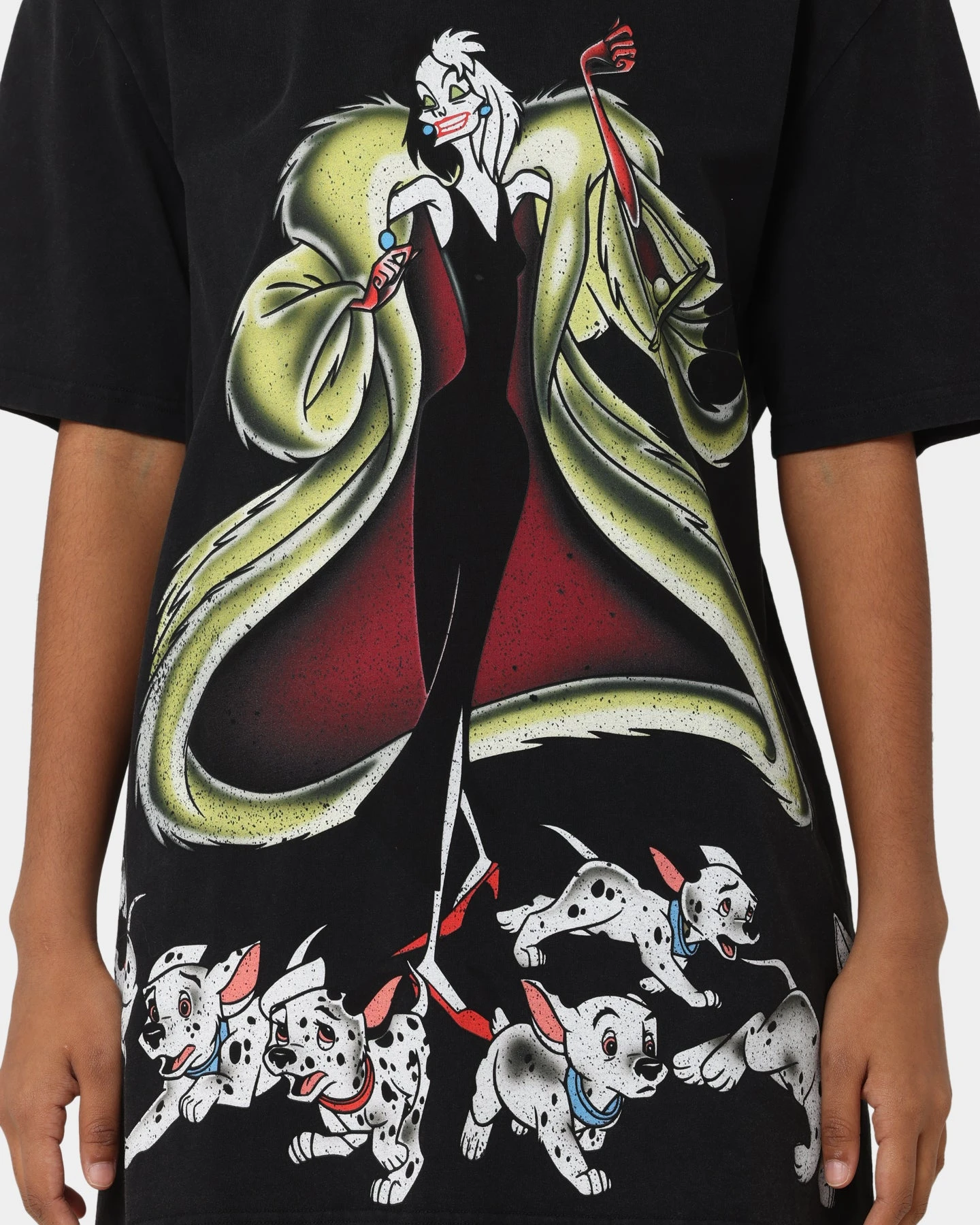 Disney Cruella Vintage T-Shirt Washed Black 5 Disney Cruella Vintage T-Shirt Washed Black - Image 3