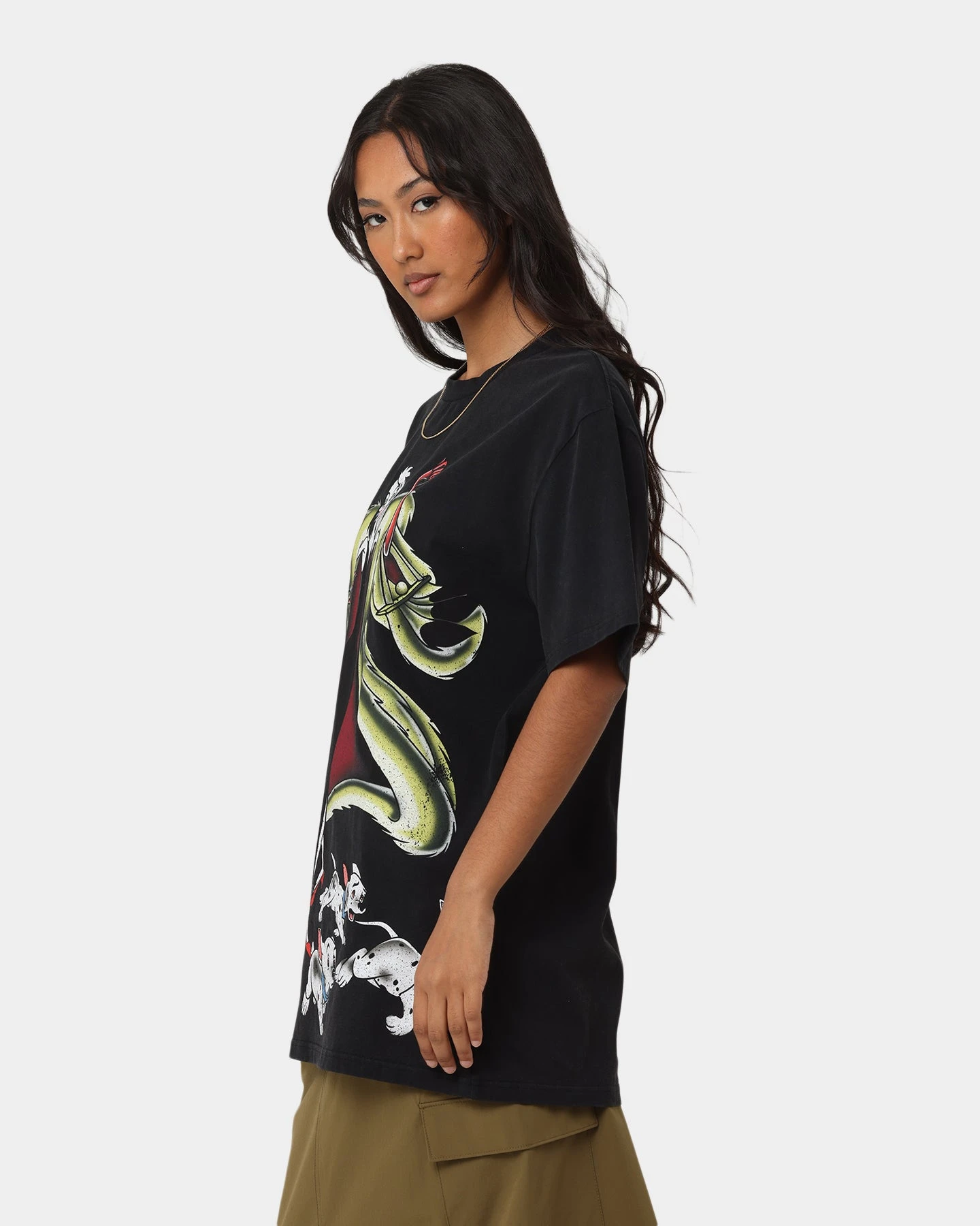 Disney Cruella Vintage T-Shirt Washed Black 8 Disney Cruella Vintage T-Shirt Washed Black - Image 6