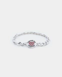 Wild For The Weekend Baller Bear Coin Bracelet Silver